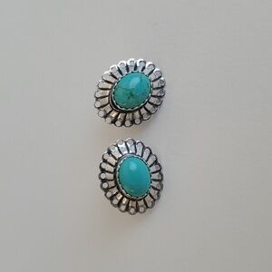 Silver and turquoise earrings